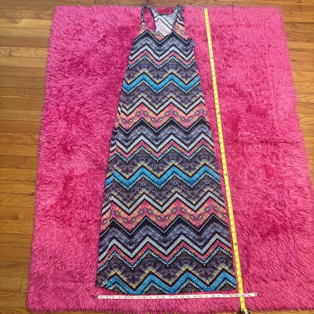 Colorful Chevron Maxi Dress